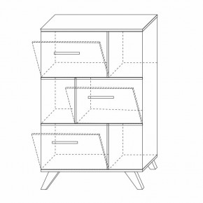 Шкаф низкий с нишами Вега Скандинавия в Менделеевске - mendeleevsk.mebel24.online | фото 8
