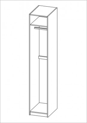 Шкаф ПЕГАС однодверный, цвет белый в Менделеевске - mendeleevsk.mebel24.online | фото 3
