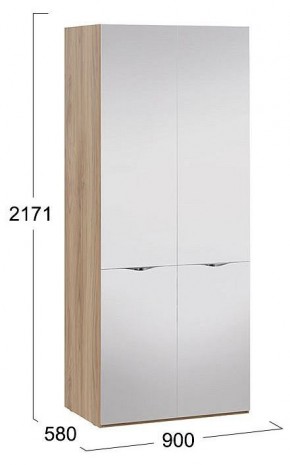 Шкаф платяной Глосс СМ-319.07.212 в Менделеевске - mendeleevsk.mebel24.online | фото 3