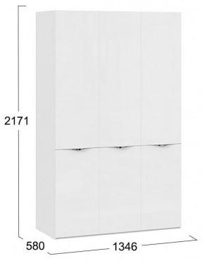 Шкаф платяной Глосс СМ-319.07.431 в Менделеевске - mendeleevsk.mebel24.online | фото 4