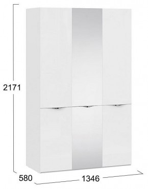 Шкаф платяной Глосс СМ-319.07.432 в Менделеевске - mendeleevsk.mebel24.online | фото 4