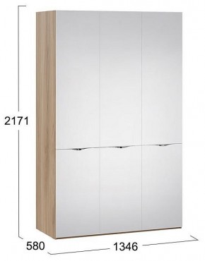 Шкаф платяной Глосс СМ-319.07.433 в Менделеевске - mendeleevsk.mebel24.online | фото 4