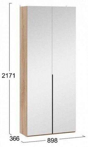Шкаф платяной Порто СМ-393.07.224 в Менделеевске - mendeleevsk.mebel24.online | фото 4