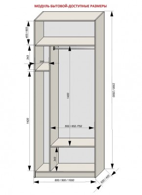 Шкаф распашной серия «ЗЕВС» (PL3/С1/PL2) в Менделеевске - mendeleevsk.mebel24.online | фото 11