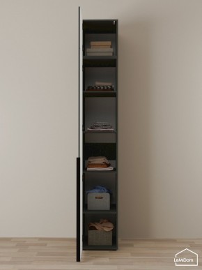 Шкаф с антресолью Linnea MHR-1A-2 2450х400х510 (Графит-М 11.1.25) в Менделеевске - mendeleevsk.mebel24.online | фото 4