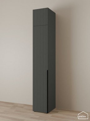 Шкаф с антресолью Linnea MHR-1A-3 2450х400х510 (Графит-М 11.1.25) в Менделеевске - mendeleevsk.mebel24.online | фото