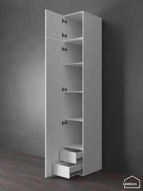 Шкаф с антресолью Linnea MHR-1POA-4 2450х400х510 (Белый-М 11.1.2) в Менделеевске - mendeleevsk.mebel24.online | фото 5