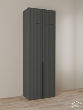 Шкаф с антресолью Linnea MHR-2A-3 2450х800х510 (Графит-М 11.1.25) в Менделеевске - mendeleevsk.mebel24.online | фото