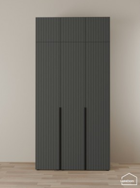 Шкаф с антресолью Linnea MHR-3A-1 2450х1200х510 (Графит-М 11.1.25) в Менделеевске - mendeleevsk.mebel24.online | фото 1