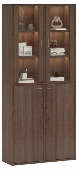 Шкаф-витрина Домино СУ(ш2в2)+2ФС+2ФГ в Менделеевске - mendeleevsk.mebel24.online | фото 2