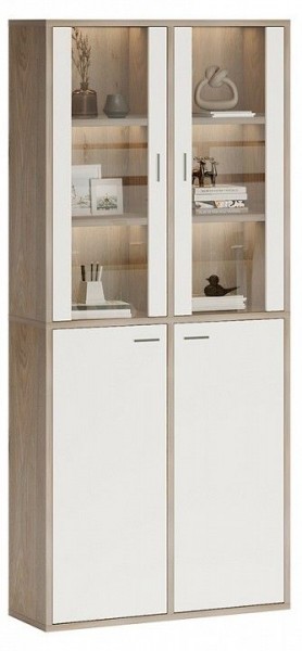 Шкаф-витрина Домино СУ(ш2в2)+2ФС+2ФГ в Менделеевске - mendeleevsk.mebel24.online | фото 2