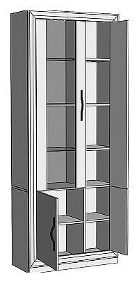 Шкаф-витрина Нобиле ШВтВ-ФСД-ФГК в Менделеевске - mendeleevsk.mebel24.online | фото 2