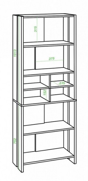 Стеллаж Домино Lite СТЛ-ОВХ в Менделеевске - mendeleevsk.mebel24.online | фото 2