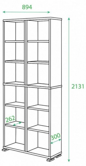 Стеллаж Домино нельсон ПУ-30-1 в Менделеевске - mendeleevsk.mebel24.online | фото 2