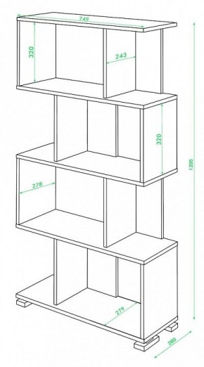 Стеллаж Домино нельсон СЛ-5-4 в Менделеевске - mendeleevsk.mebel24.online | фото 2