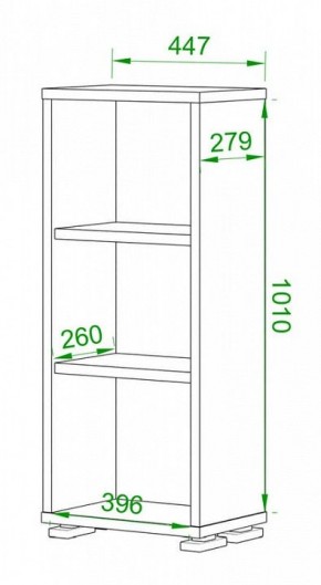 Стеллаж Домино ПУ-10-1 в Менделеевске - mendeleevsk.mebel24.online | фото 2