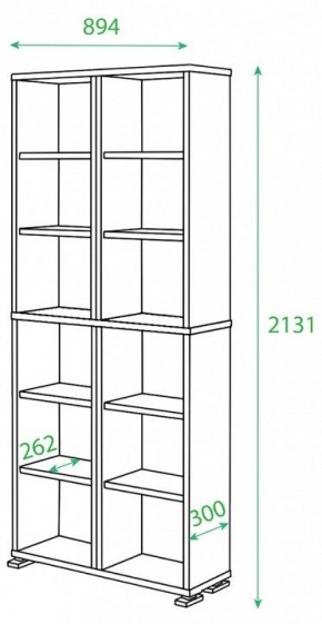 Стеллаж Домино ПУ-30-1 в Менделеевске - mendeleevsk.mebel24.online | фото 2