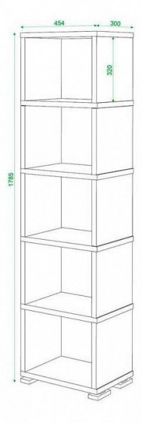 Стеллаж Домино СБ-15/5 в Менделеевске - mendeleevsk.mebel24.online | фото 2