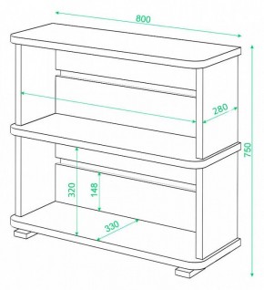 Стеллаж Домино СБ-25/2 в Менделеевске - mendeleevsk.mebel24.online | фото 3