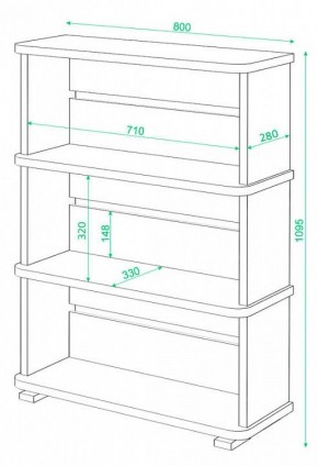 Стеллаж Домино СБ-25/3 в Менделеевске - mendeleevsk.mebel24.online | фото 3