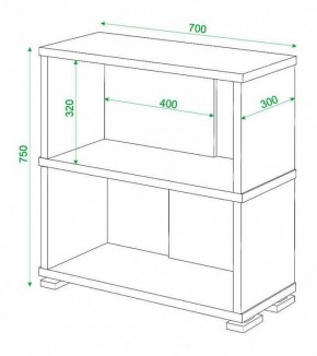 Стеллаж книжный Домино нельсон СБ-10_2 в Менделеевске - mendeleevsk.mebel24.online | фото 4