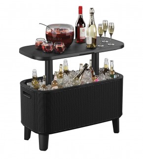 Стол Беви Бар (Bevy Bar Large Cool Bar), графит в Менделеевске - mendeleevsk.mebel24.online | фото 3