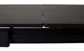 Стол CORNER 120 MATT BLACK MARBLE SOLID CERAMIC / BLACK, ®DISAUR в Менделеевске - mendeleevsk.mebel24.online | фото 1