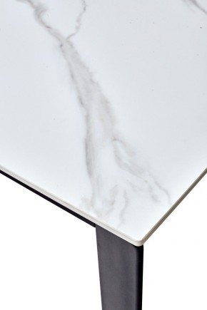 Стол CORNER 120 MATT WHITE MARBLE SOLID CERAMIC / BLACK, ®DISAUR в Менделеевске - mendeleevsk.mebel24.online | фото 3