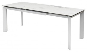 Стол CREMONA 140 MATTE STATUARIO Белый мрамор матовый, керамика/ белый каркас, ®DISAUR в Менделеевске - mendeleevsk.mebel24.online | фото 4