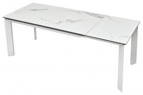 Стол CREMONA 140 MATTE STATUARIO Белый мрамор матовый, керамика/ белый каркас, ®DISAUR в Менделеевске - mendeleevsk.mebel24.online | фото 5