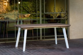 Стол Гармония раздвижной (Harmony Extendable) белый-капучино в Менделеевске - mendeleevsk.mebel24.online | фото 1