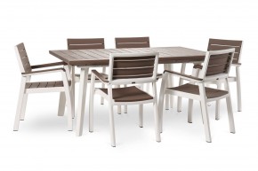 Стол Гармония раздвижной (Harmony Extendable) белый-капучино в Менделеевске - mendeleevsk.mebel24.online | фото 4