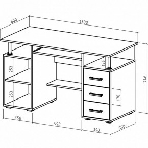 Стол компьютерный Амбер в Менделеевске - mendeleevsk.mebel24.online | фото 3