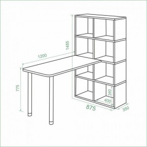 Стол компьютерный Bartolo в Менделеевске - mendeleevsk.mebel24.online | фото 3