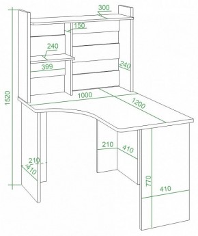 Стол компьютерный Домино Lite СКЛ-Угл120+НКЛ-100 в Менделеевске - mendeleevsk.mebel24.online | фото 2