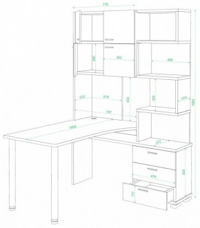 Стол компьютерный Домино нельсон СР-500М/190 в Менделеевске - mendeleevsk.mebel24.online | фото 2