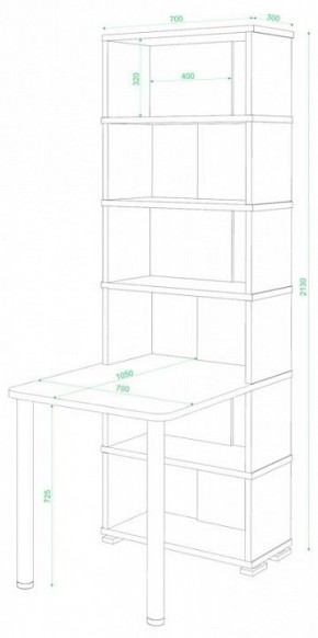 Стол компьютерный Домино СБ-10М/6 в Менделеевске - mendeleevsk.mebel24.online | фото 2