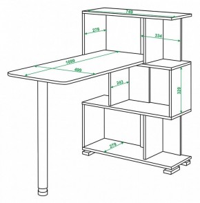 Стол компьютерный Домино СЛ-5-3СТ в Менделеевске - mendeleevsk.mebel24.online | фото 2