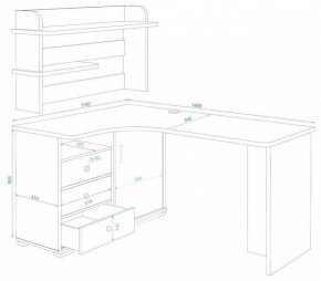 Стол компьютерный Домино СР-145 в Менделеевске - mendeleevsk.mebel24.online | фото 2