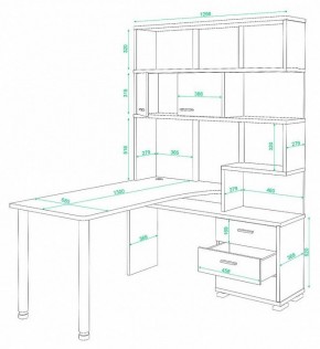 Стол компьютерный Домино СР-420/130 в Менделеевске - mendeleevsk.mebel24.online | фото 2
