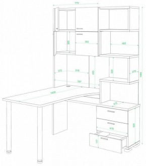 Стол компьютерный Домино СР-500М/140 в Менделеевске - mendeleevsk.mebel24.online | фото 2