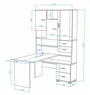 Стол компьютерный Домино СР-620/140 в Менделеевске - mendeleevsk.mebel24.online | фото 3