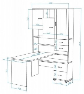 Стол компьютерный Домино СР-620/140 в Менделеевске - mendeleevsk.mebel24.online | фото 2