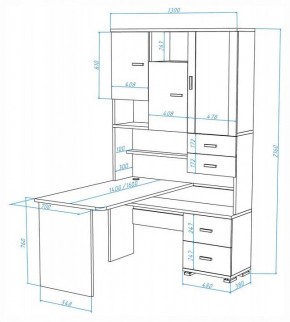 Стол компьютерный Домино СР-620-160 в Менделеевске - mendeleevsk.mebel24.online | фото 2