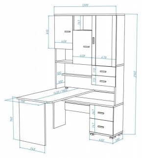 Стол компьютерный Домино СР-620/180 в Менделеевске - mendeleevsk.mebel24.online | фото 2