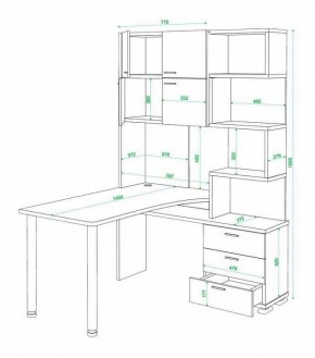 Стол компьютерный Латте СР-500М140 в Менделеевске - mendeleevsk.mebel24.online | фото 3