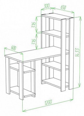 Стол компьютерный Slim СТН-145/120 в Менделеевске - mendeleevsk.mebel24.online | фото 2