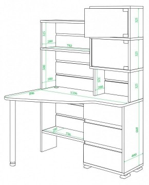 Стол компьютерный СР-322 в Менделеевске - mendeleevsk.mebel24.online | фото 2