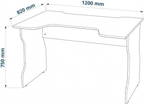 Стол компьютерный ВАРДИГ K1 120x82, антрацит/лайм в Менделеевске - mendeleevsk.mebel24.online | фото 3