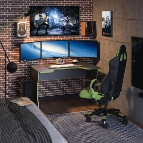 Стол компьютерный ВАРДИГ K1 120x82, антрацит/лайм в Менделеевске - mendeleevsk.mebel24.online | фото 4